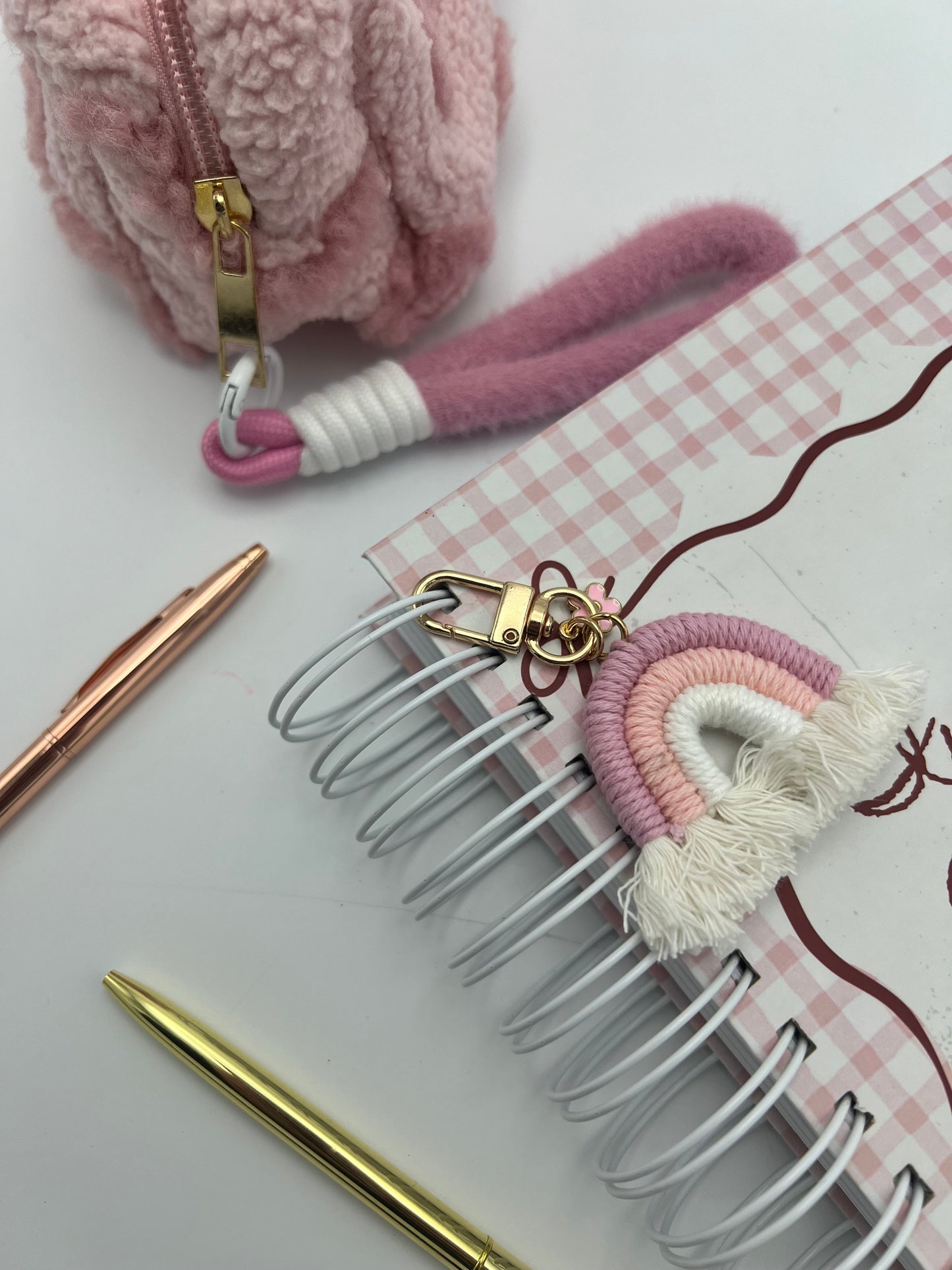 Macrame Rainbow Charm