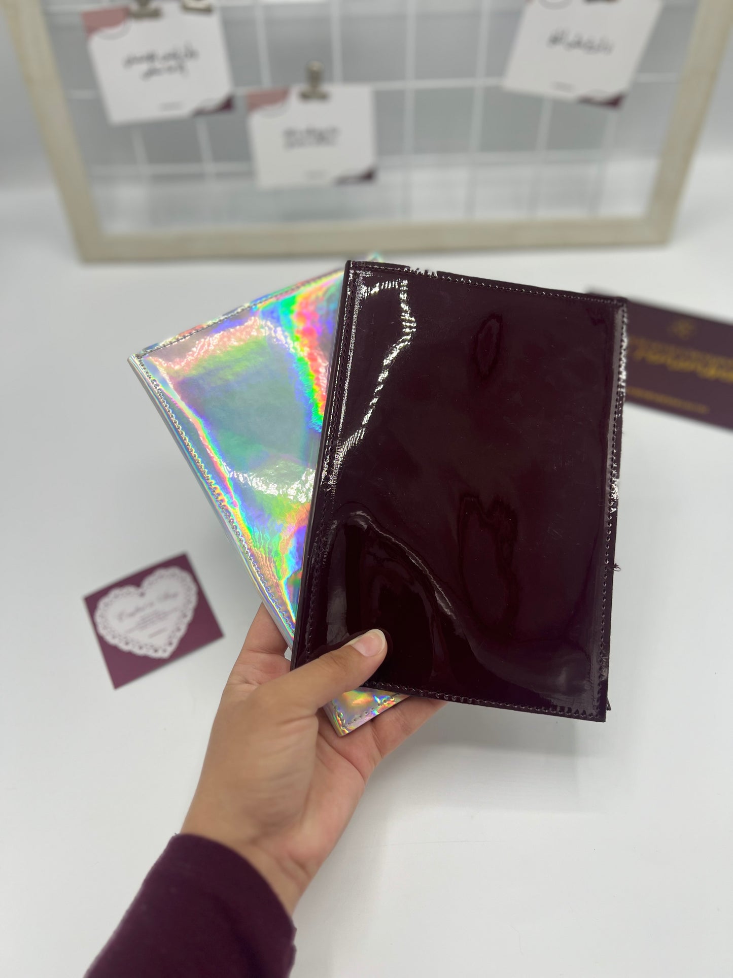 A5 Vegan Glossy Leather Insert File ( For Leather Refillable Journals)