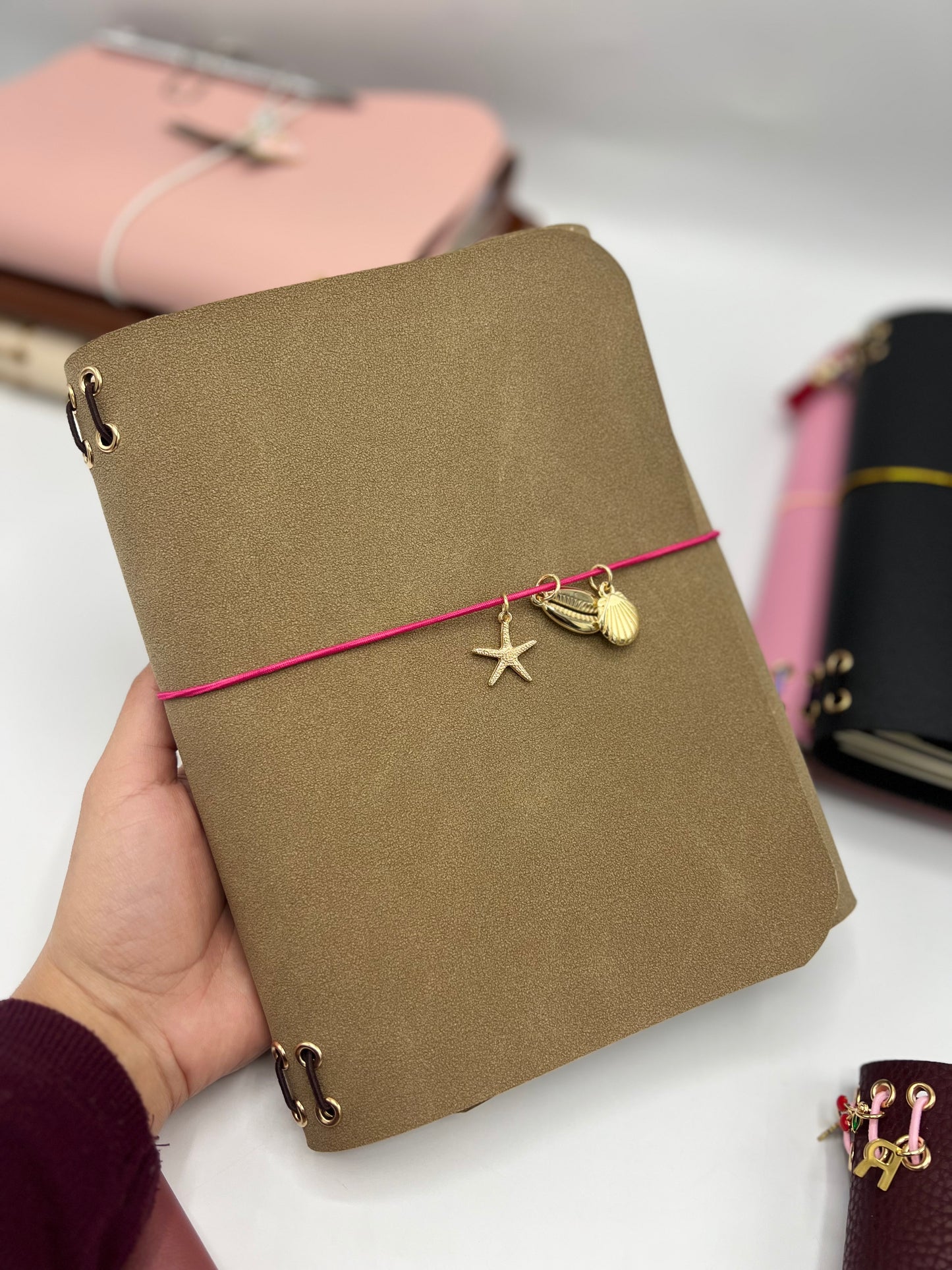 Desert Sand | A5 Trifold Leather Refillable Journal