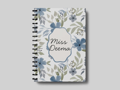 Soft Floral Pattern + Name 2.0 - Teacher Planner