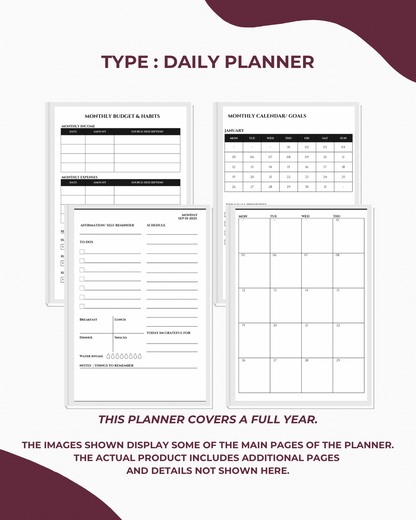 Step by Step, Goal by Goal Planner | Agenda