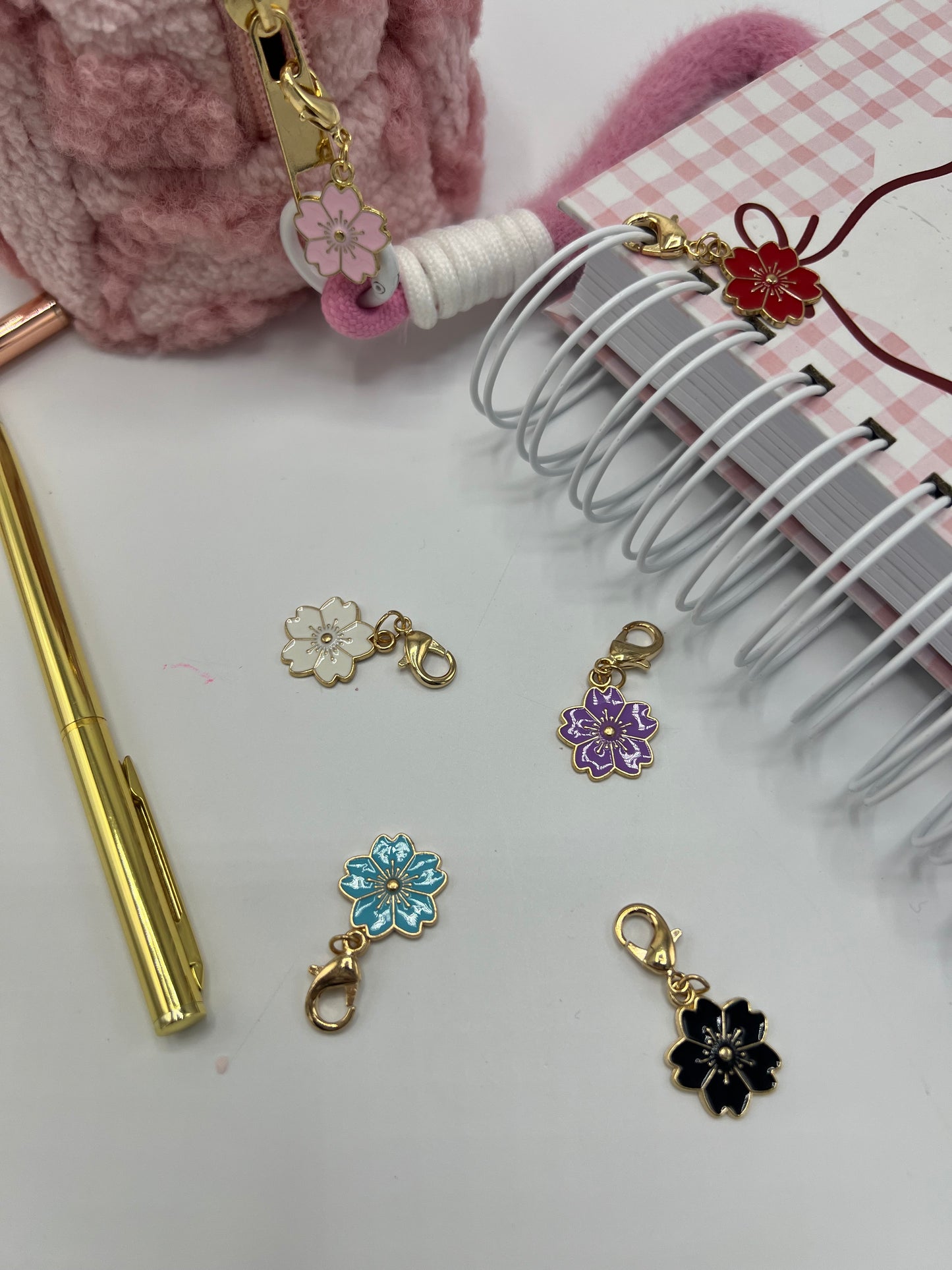 Mini Colorful Flower Charm