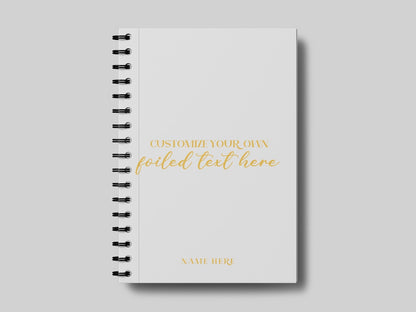 Any Quote +Name Foiled Planner