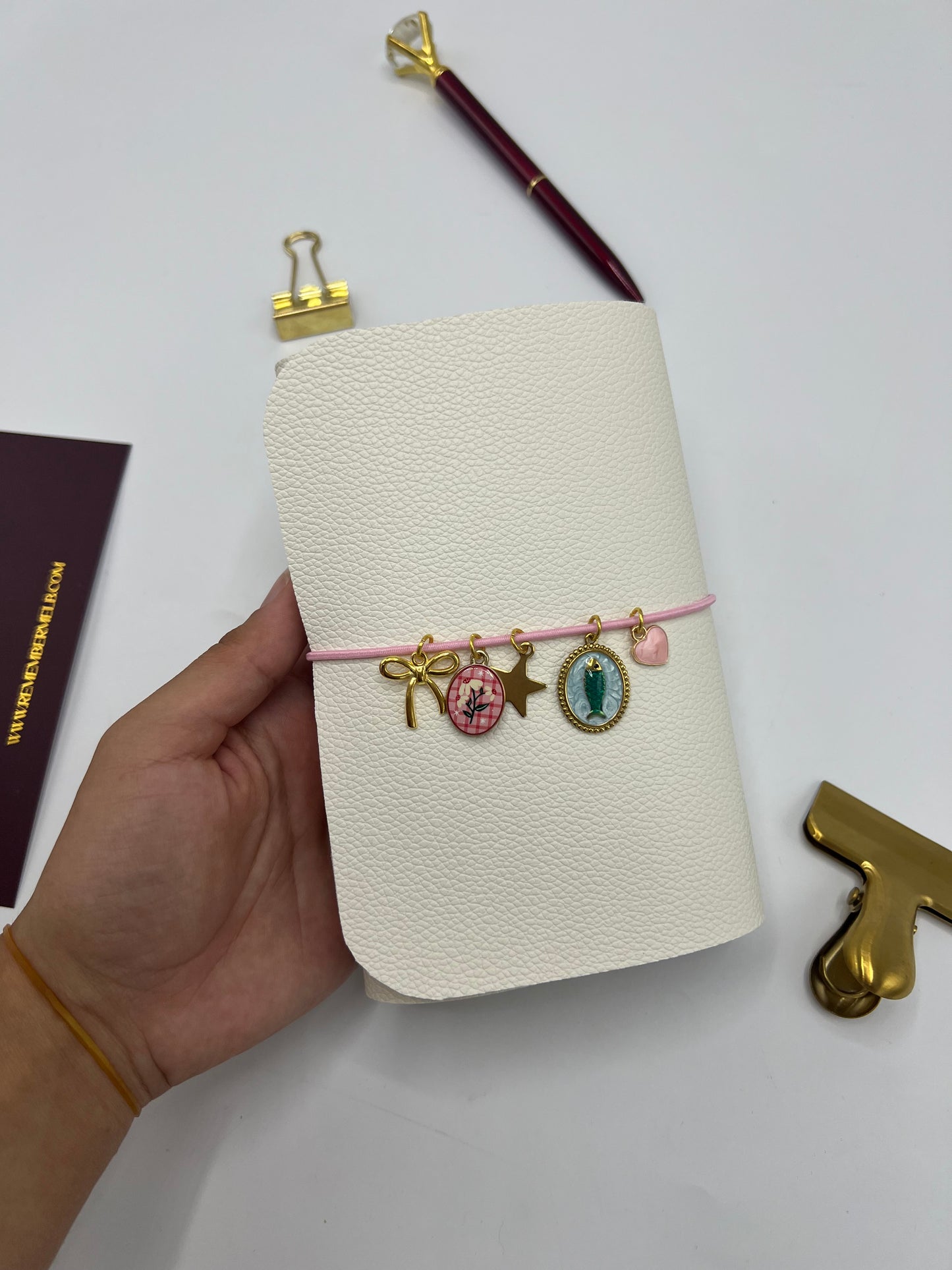 Ivory | A6 Trifold Leather Refillable Journal