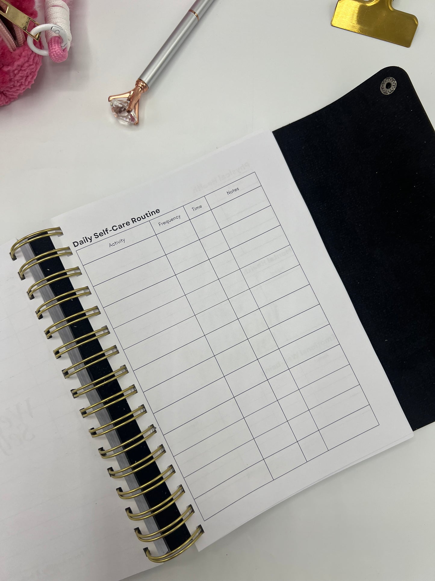 Navy - Leather University Planner