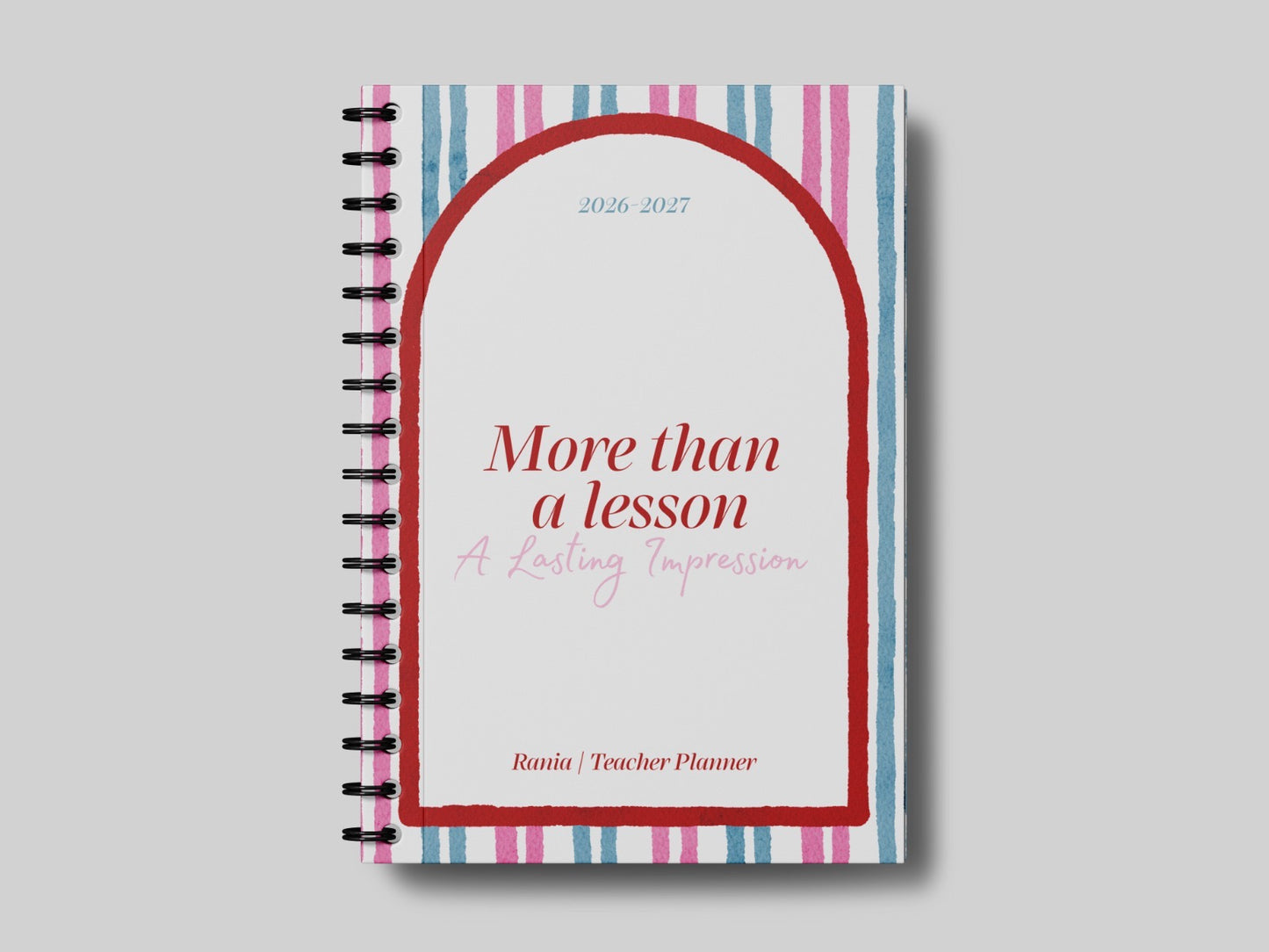More than a Lesson Red  - Teacher Planner