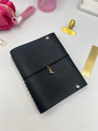 Black - Leather University Planner
