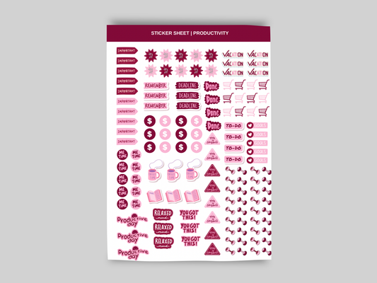 Productivity Sticker Sheet 5.0