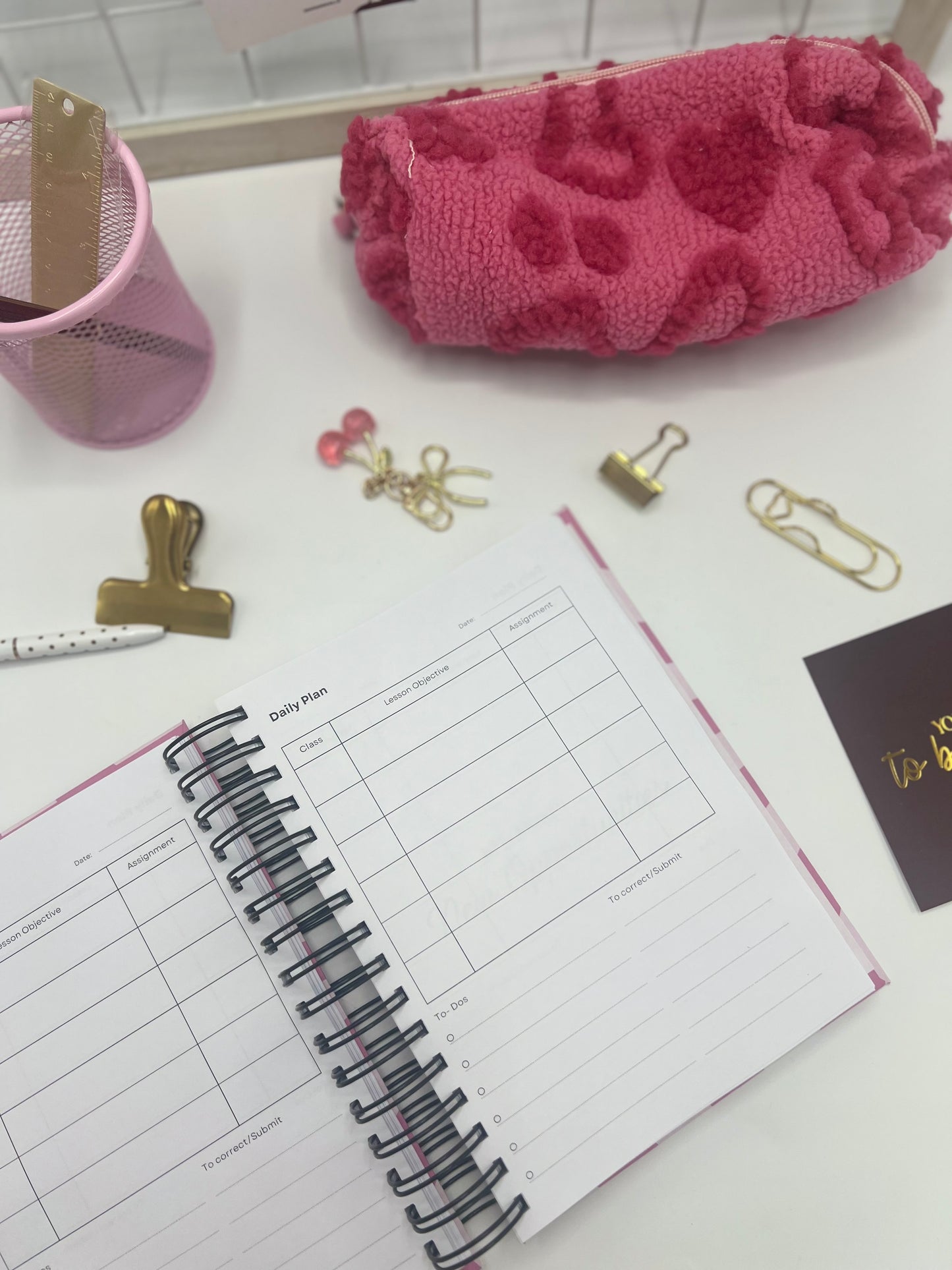 Educational Chaos Yellow - Teacher Planner