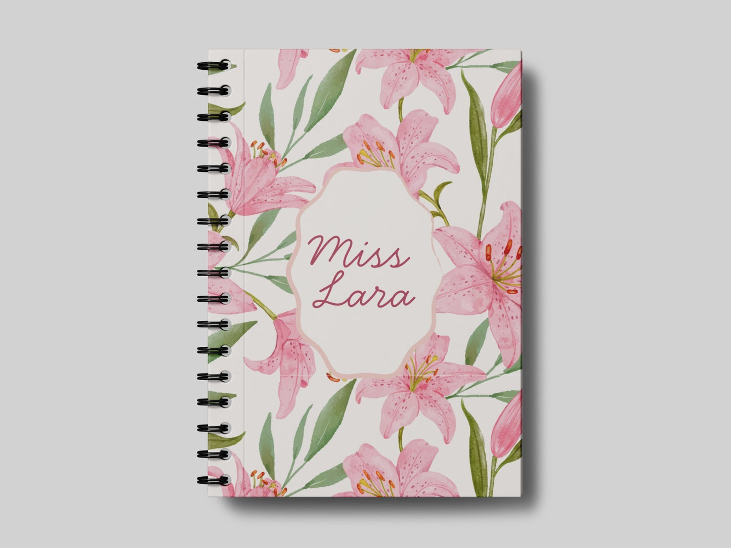 Soft Floral Pattern + Name 3.0 - Teacher Planner