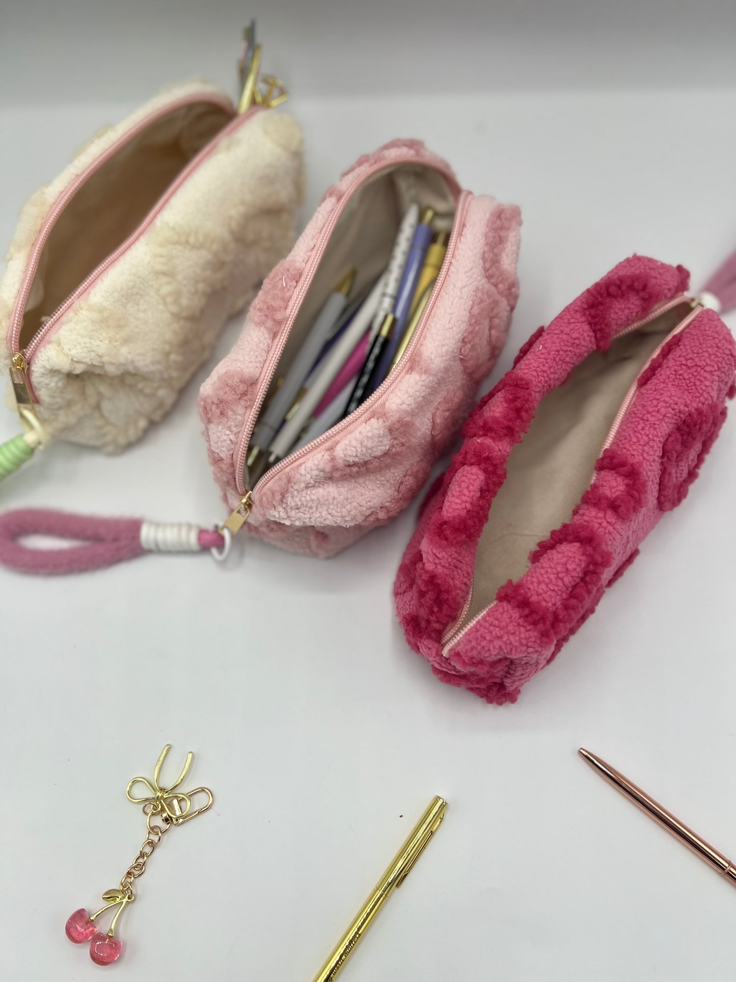 Heart Patterned Pencil Case