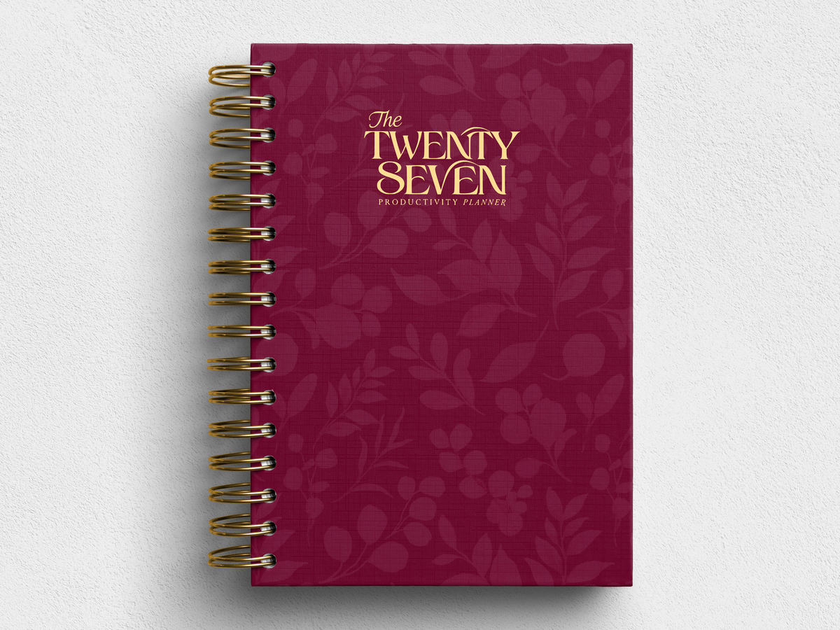 Twenty Seven Soft Flowery Pattern Foil -  Planner | Agenda