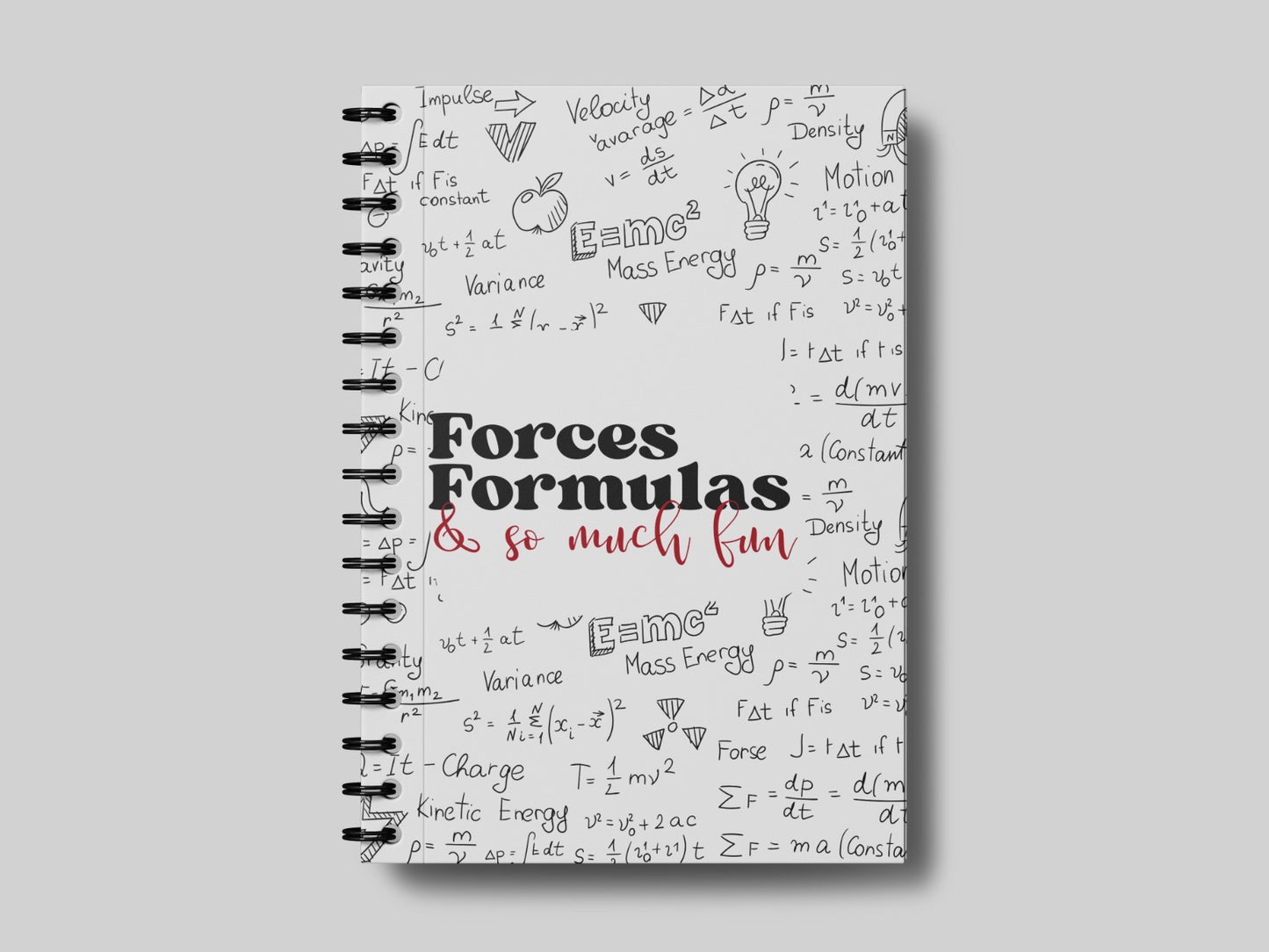 Forces Formulas Physics Teacher Planner