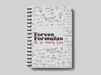 Forces Formulas Physics Teacher Planner