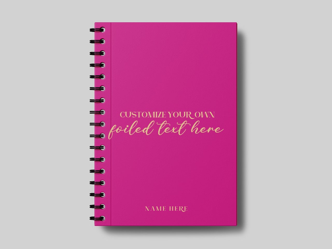 Any Quote +Name Foiled Planner