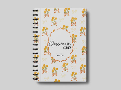 Classroom CEO Golden Bloom - Teacher Planner