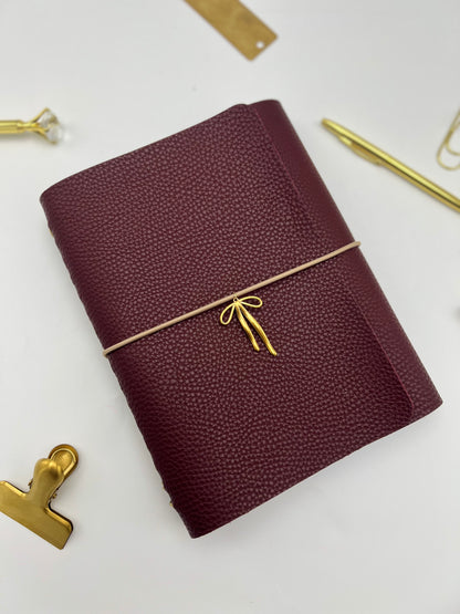 Royal Plum Leather Weekly Planner | Agenda