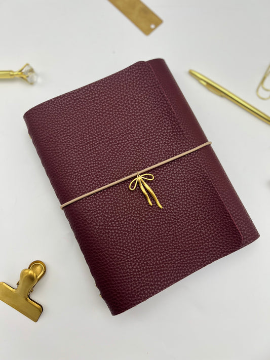 Royal Plum Leather Weekly Planner | Agenda