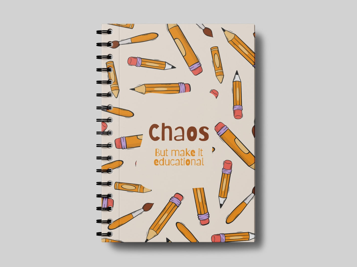 Educational Chaos Yellow - Teacher Planner