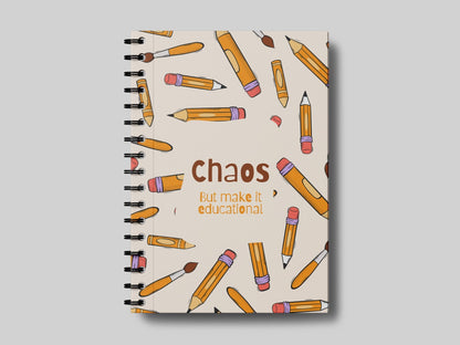Educational Chaos Yellow - Teacher Planner