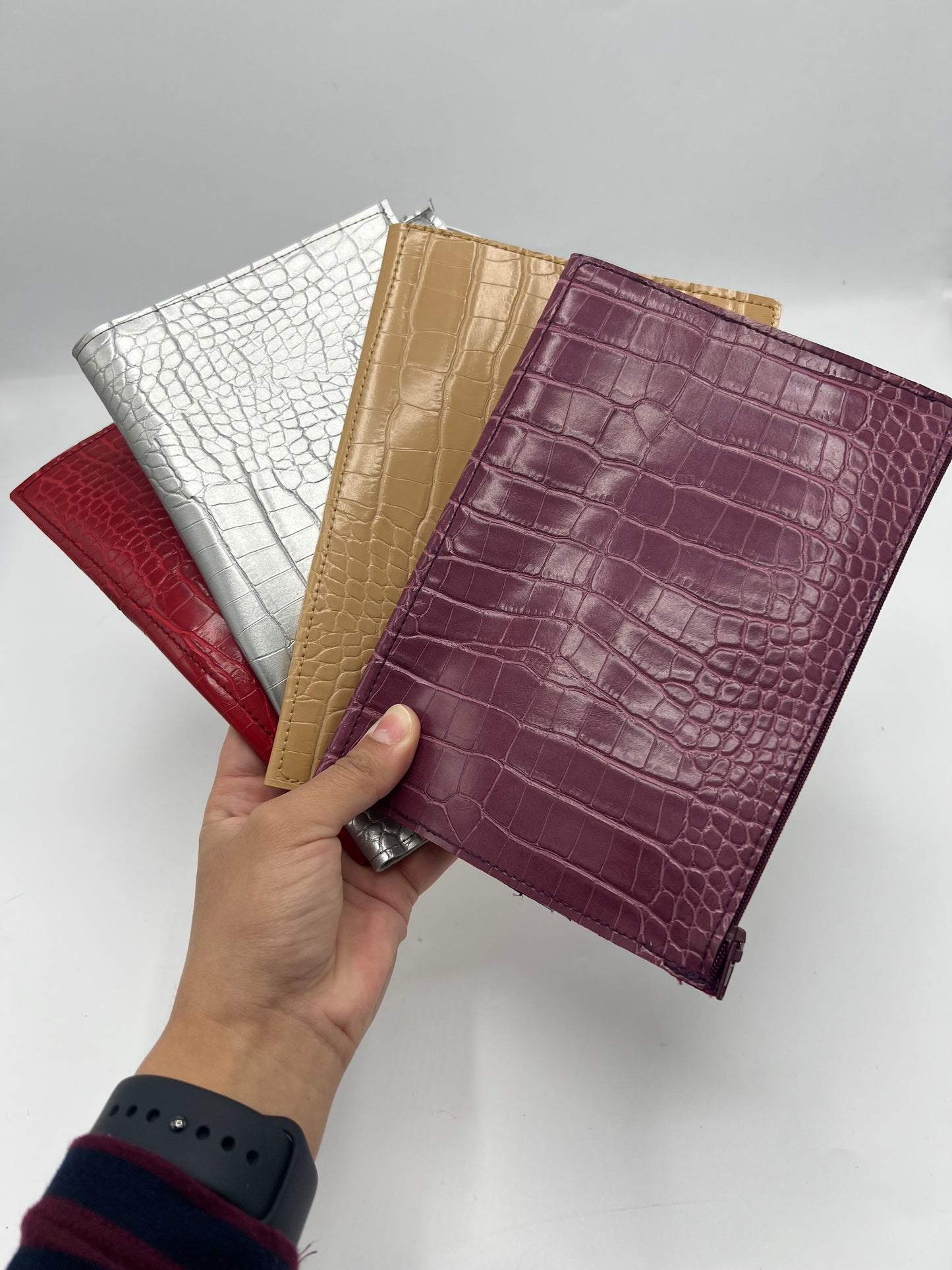 A5 Vegan Croc Leather Insert File ( For Leather Refillable Journals)