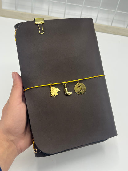 Deep Espresso | A5 Trifold Leather Refillable Journal