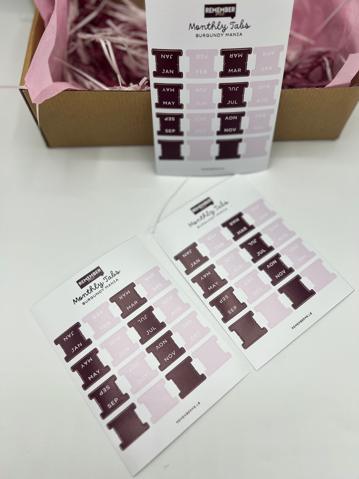 Personalized A5 Monthly Tab Stickers