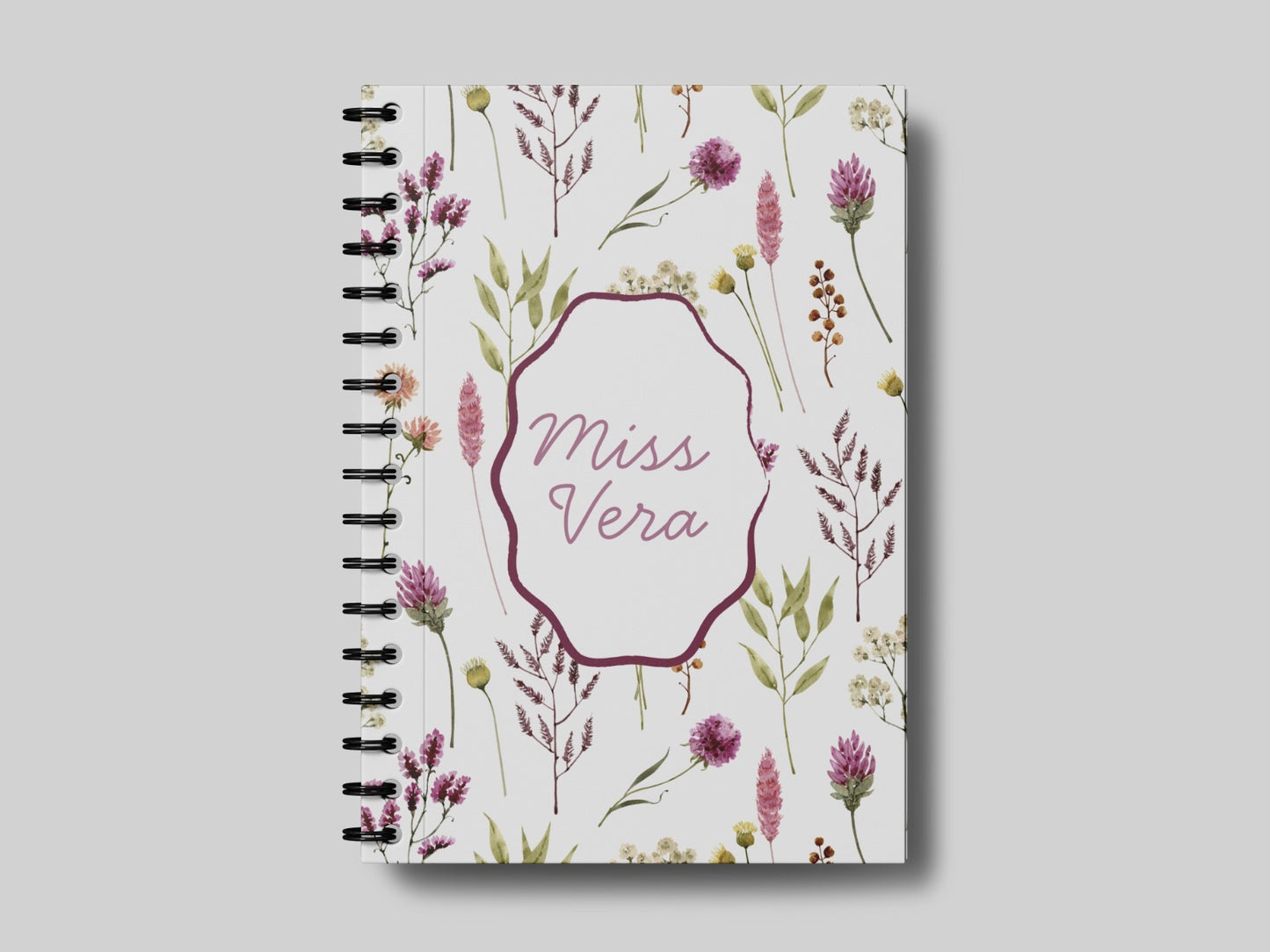 Soft Floral Pattern + Name 4.0 - Teacher Planner