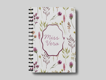 Soft Floral Pattern + Name 4.0 - Teacher Planner
