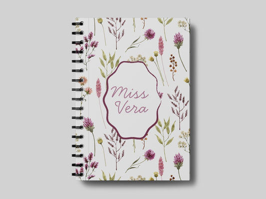 Soft Floral Pattern + Name 4.0 - Teacher Planner