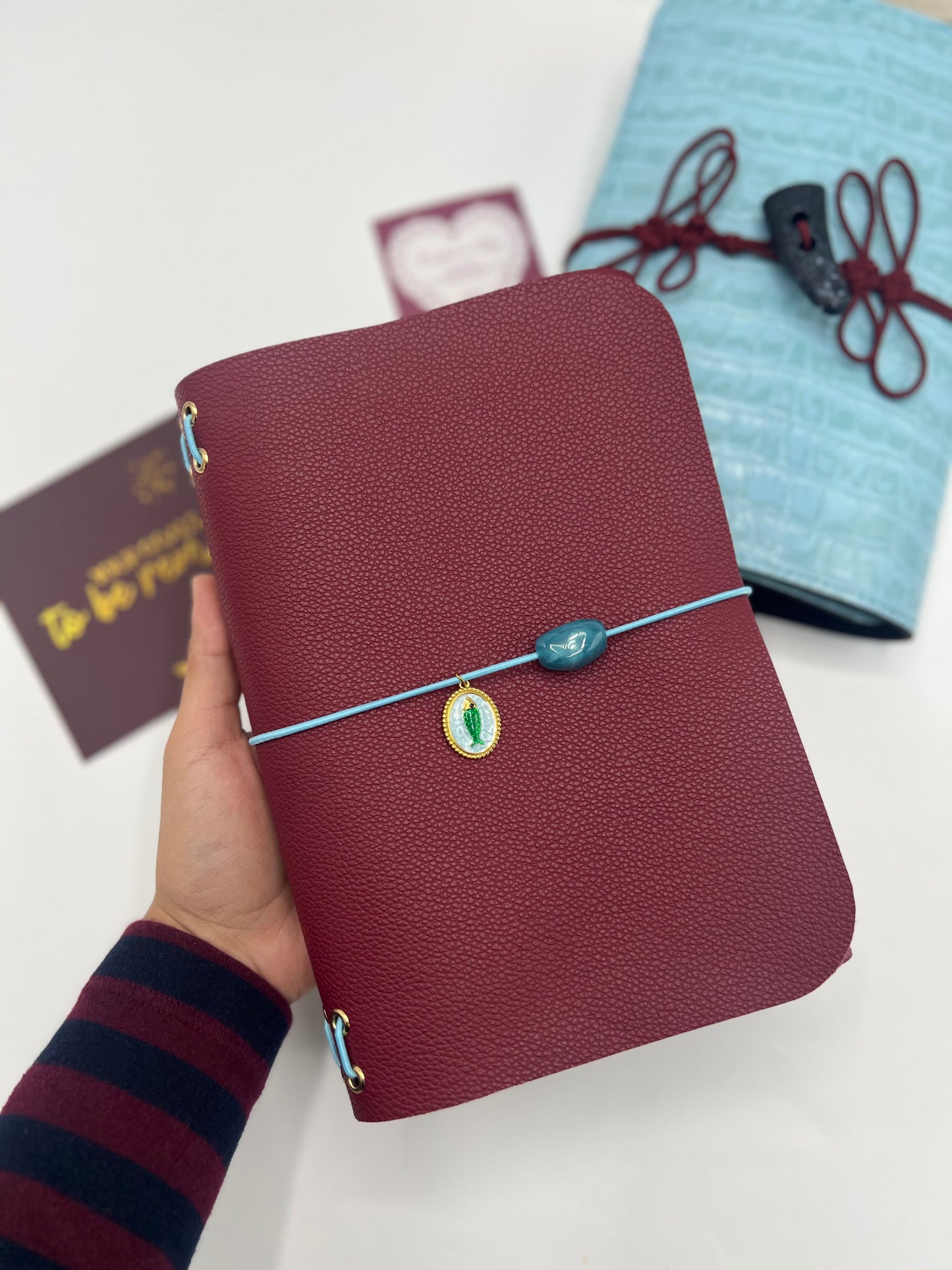 Berry Sorbet | A5 Trifold Leather Refillable Journal