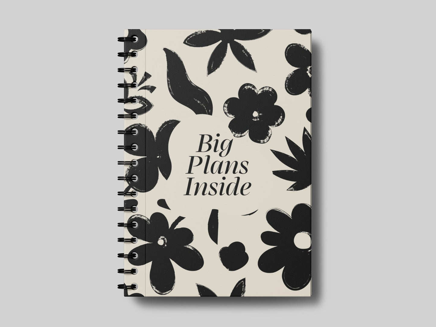 Offwhite Floral Big Plans Inside - Teacher Planner