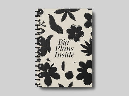 Offwhite Floral Big Plans Inside - Teacher Planner