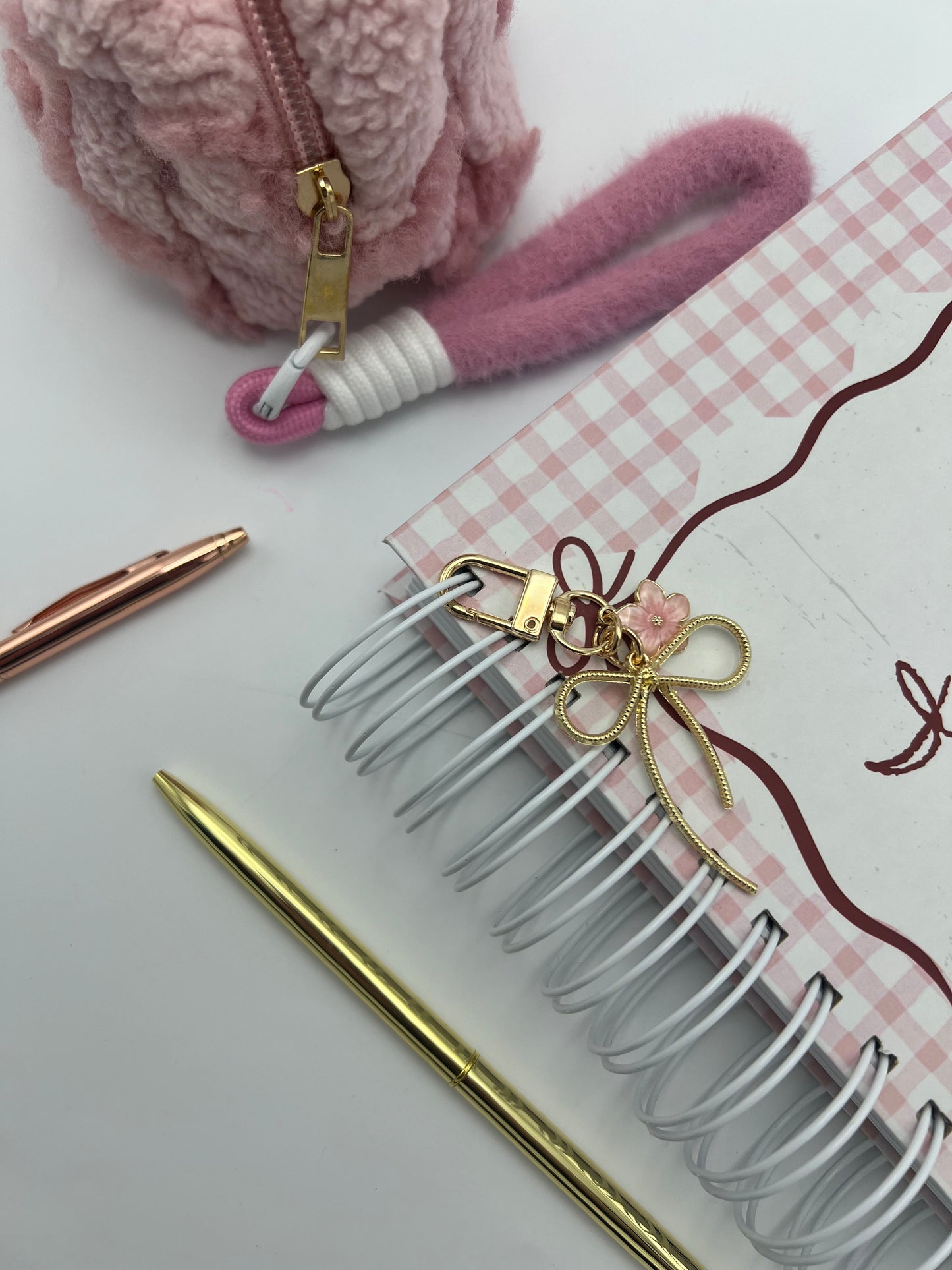 Pink Bloom Bow Charm