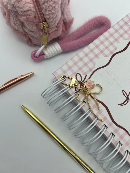 Pink Bloom Bow Charm