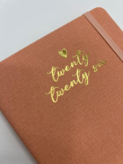 A5 Vegan Leather Lined Journal