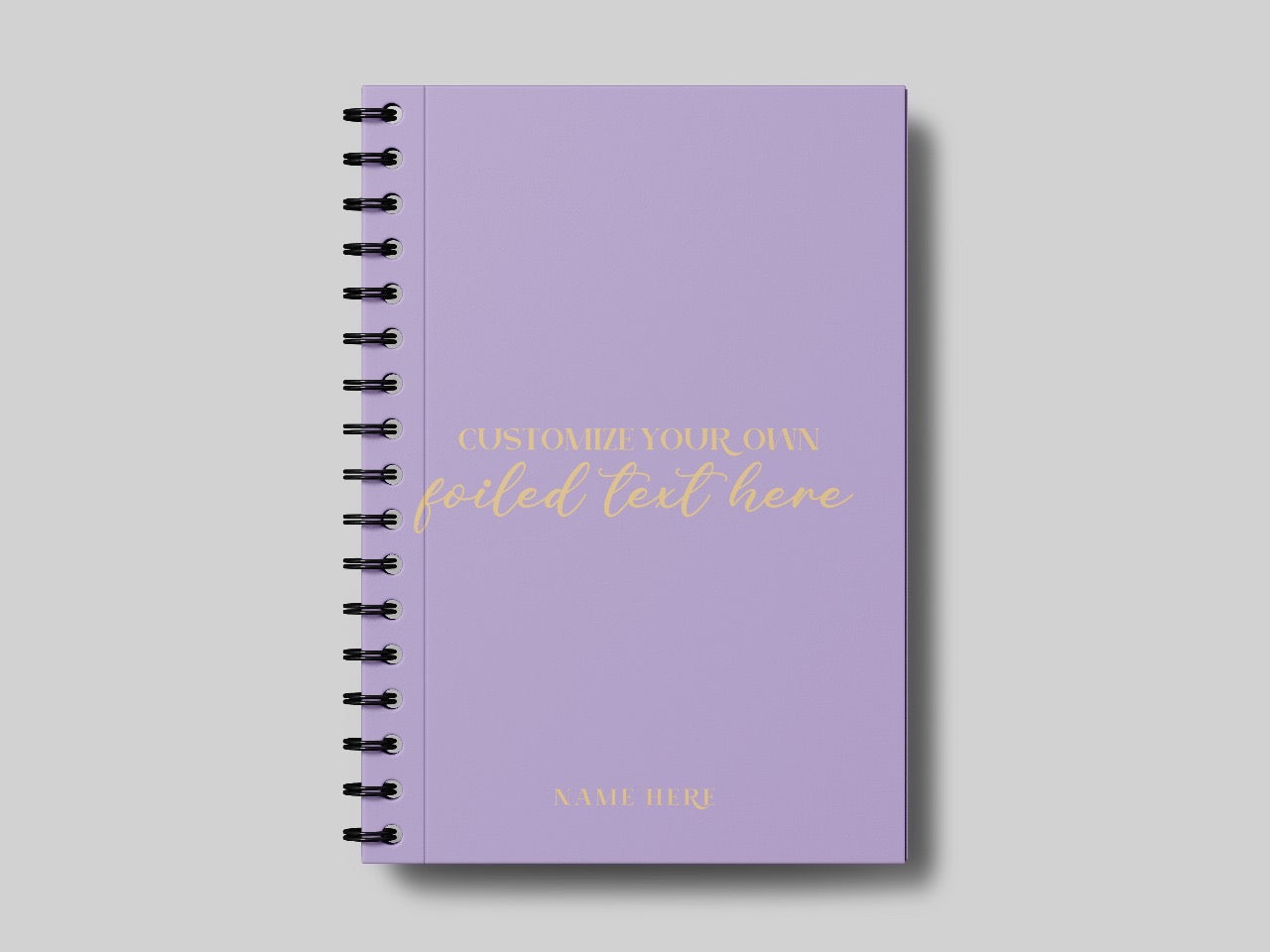 Any Quote +Name Foiled Planner