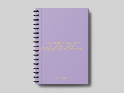 Any Quote +Name Foiled Planner