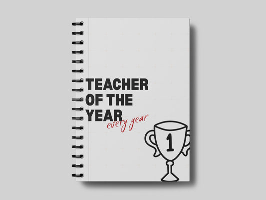 Teacher of the Year- Trophy Teacher Planner