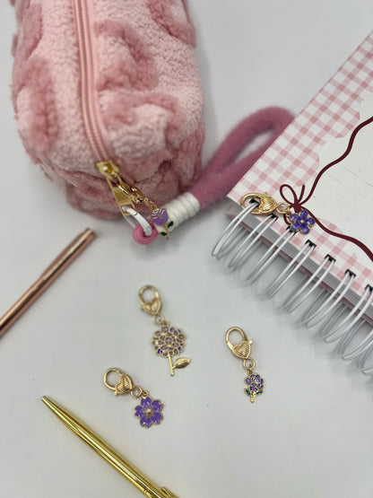 Mini Lilac Flower Charm