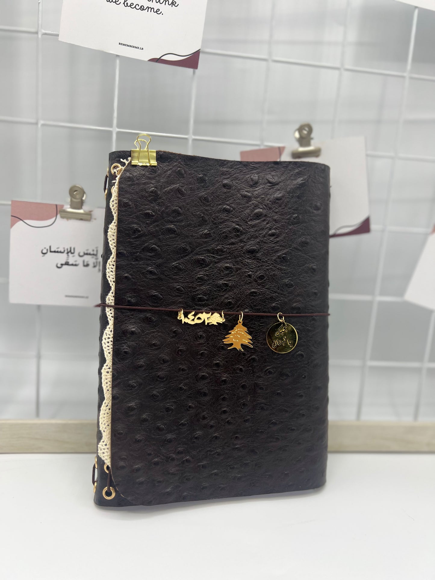 Truffle Brown | A5 Trifold Leather Refillable Journal