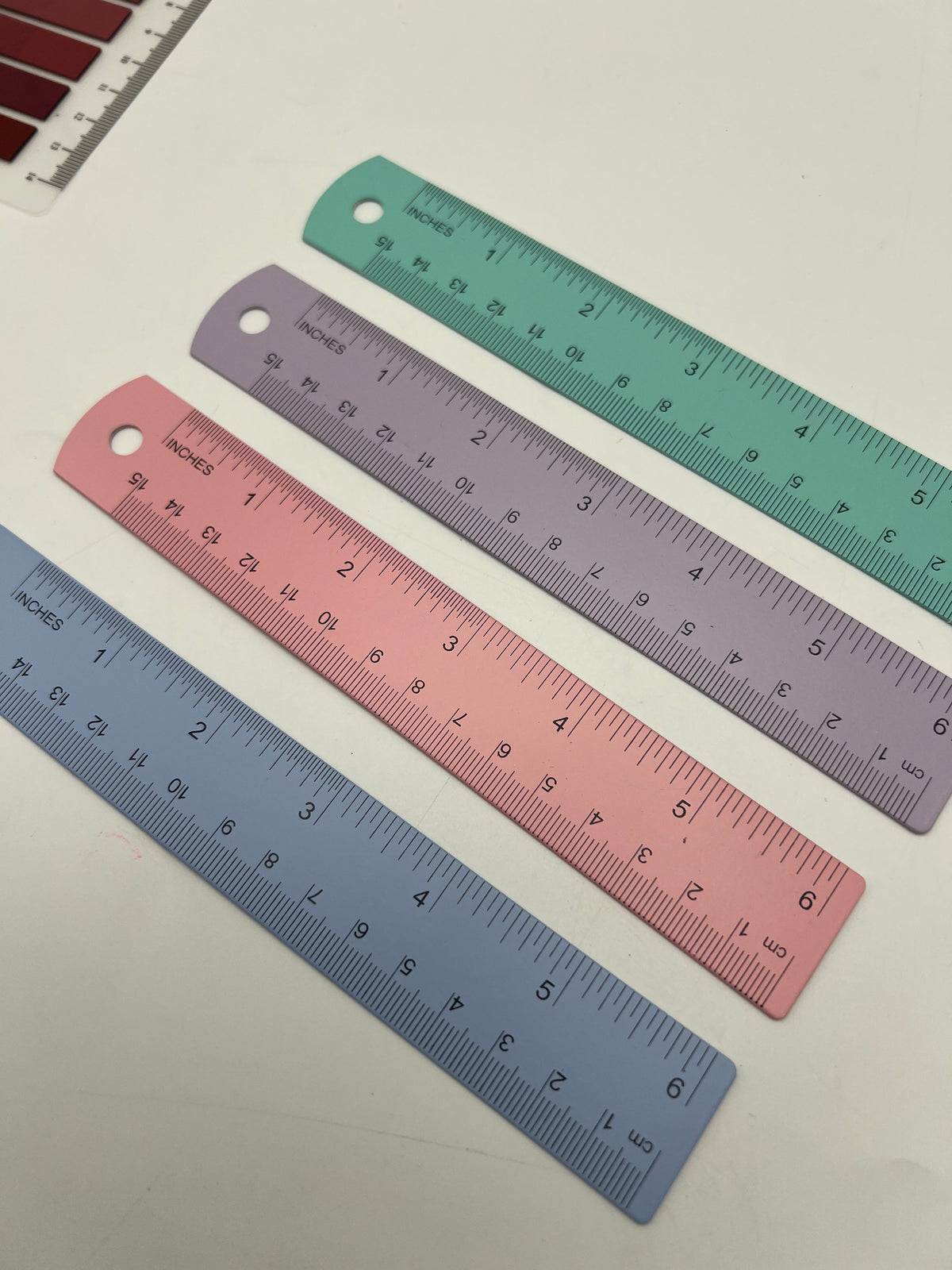 Pastel Metal Ruler | 15 cm