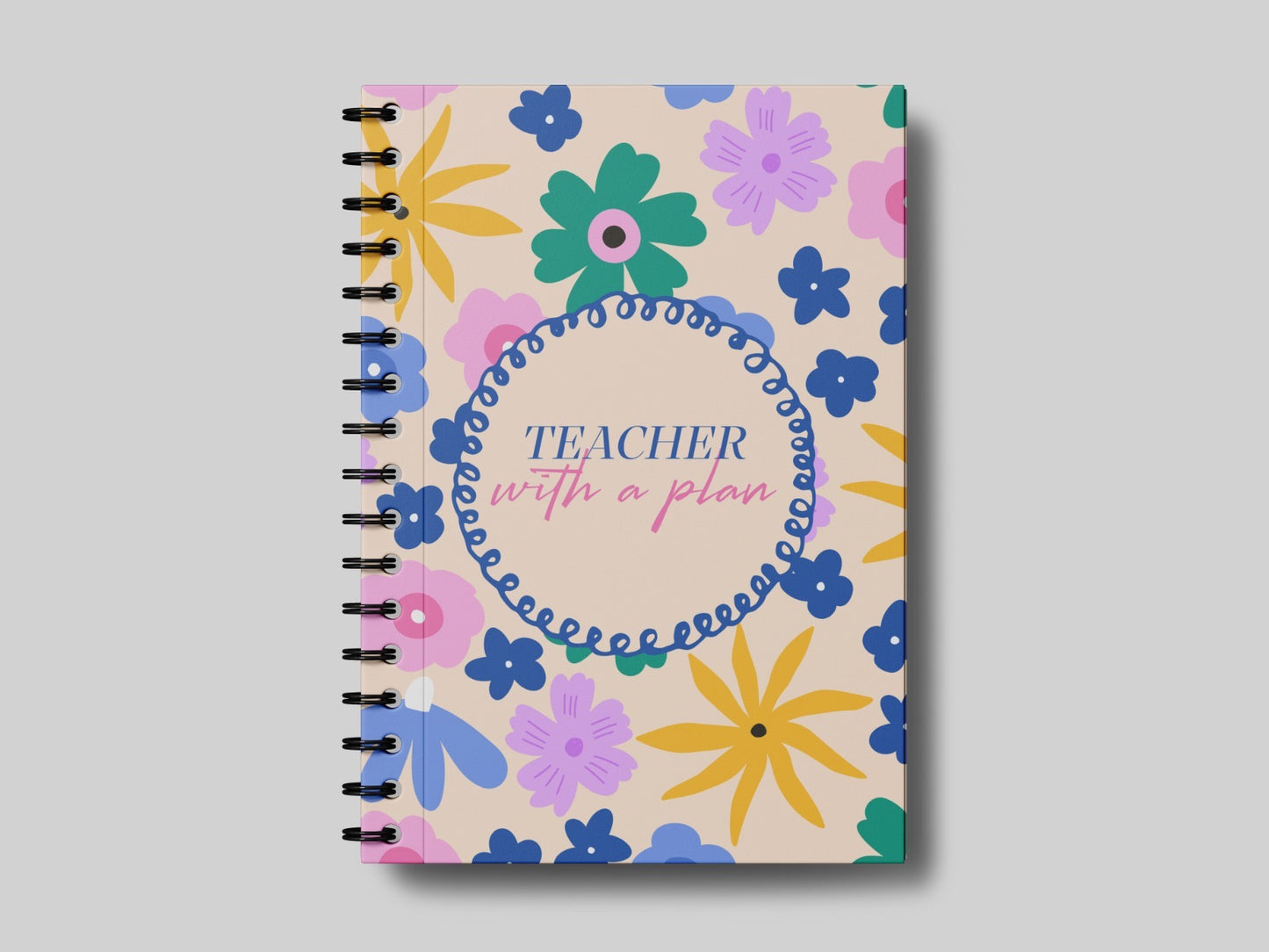 Teacher with a Plan Beige - Teacher Planner