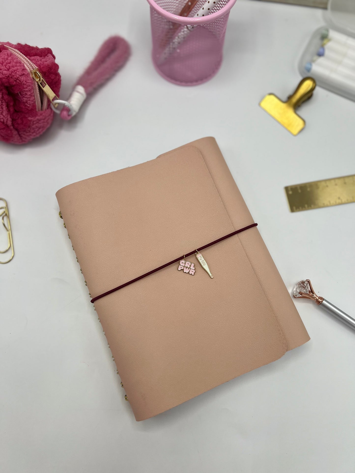 Blush Pink - Leather University Planner