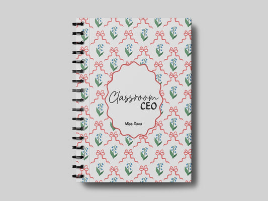 Classroom CEO Bluebell Bows - Teacher Planner