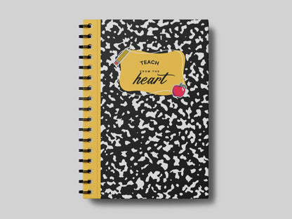 Teach from the Heart Yellow - Teacher Planner