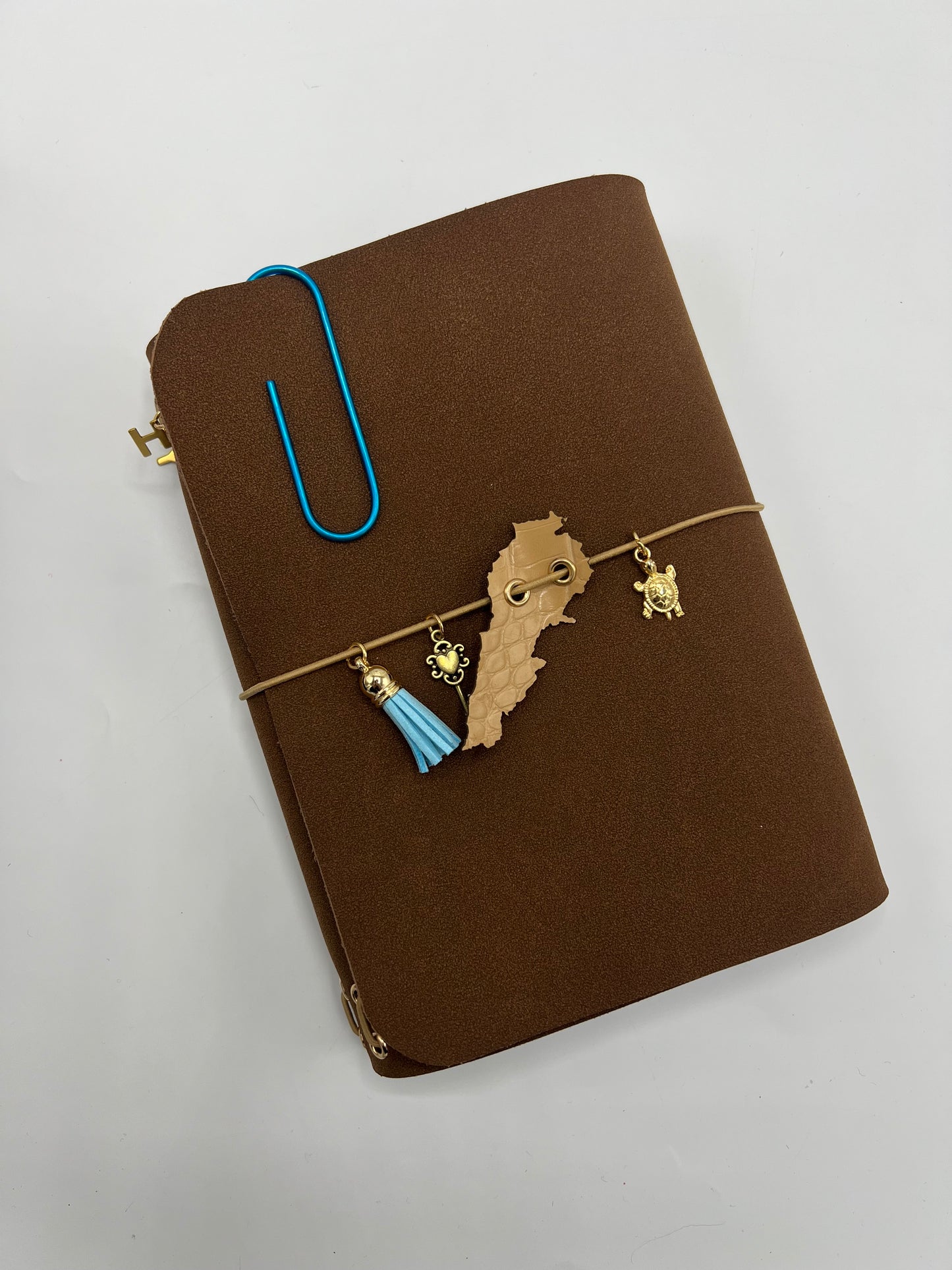 Earthy Cocoa | A5 Trifold Leather Refillable Journal