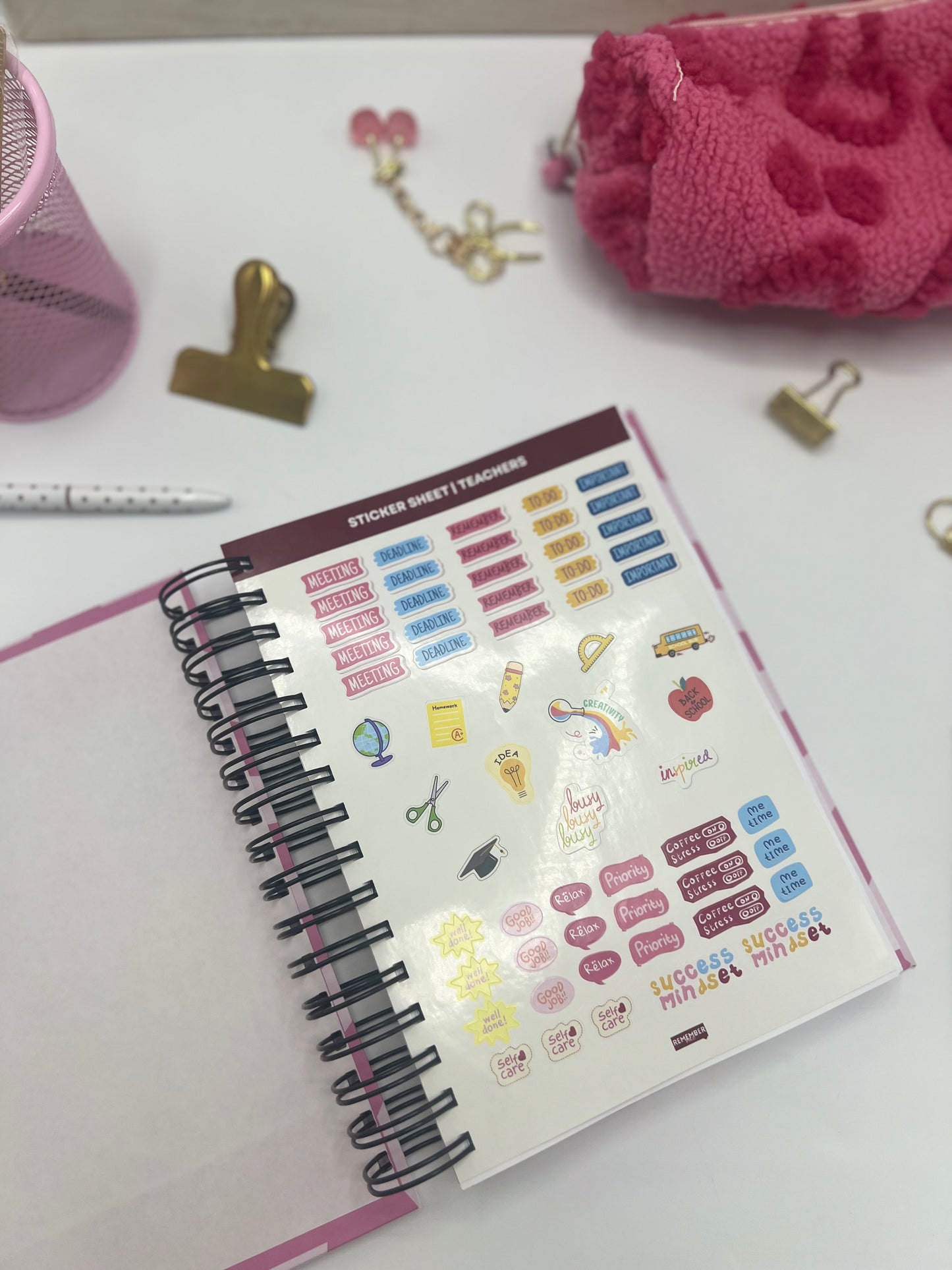 Educational Chaos Yellow - Teacher Planner