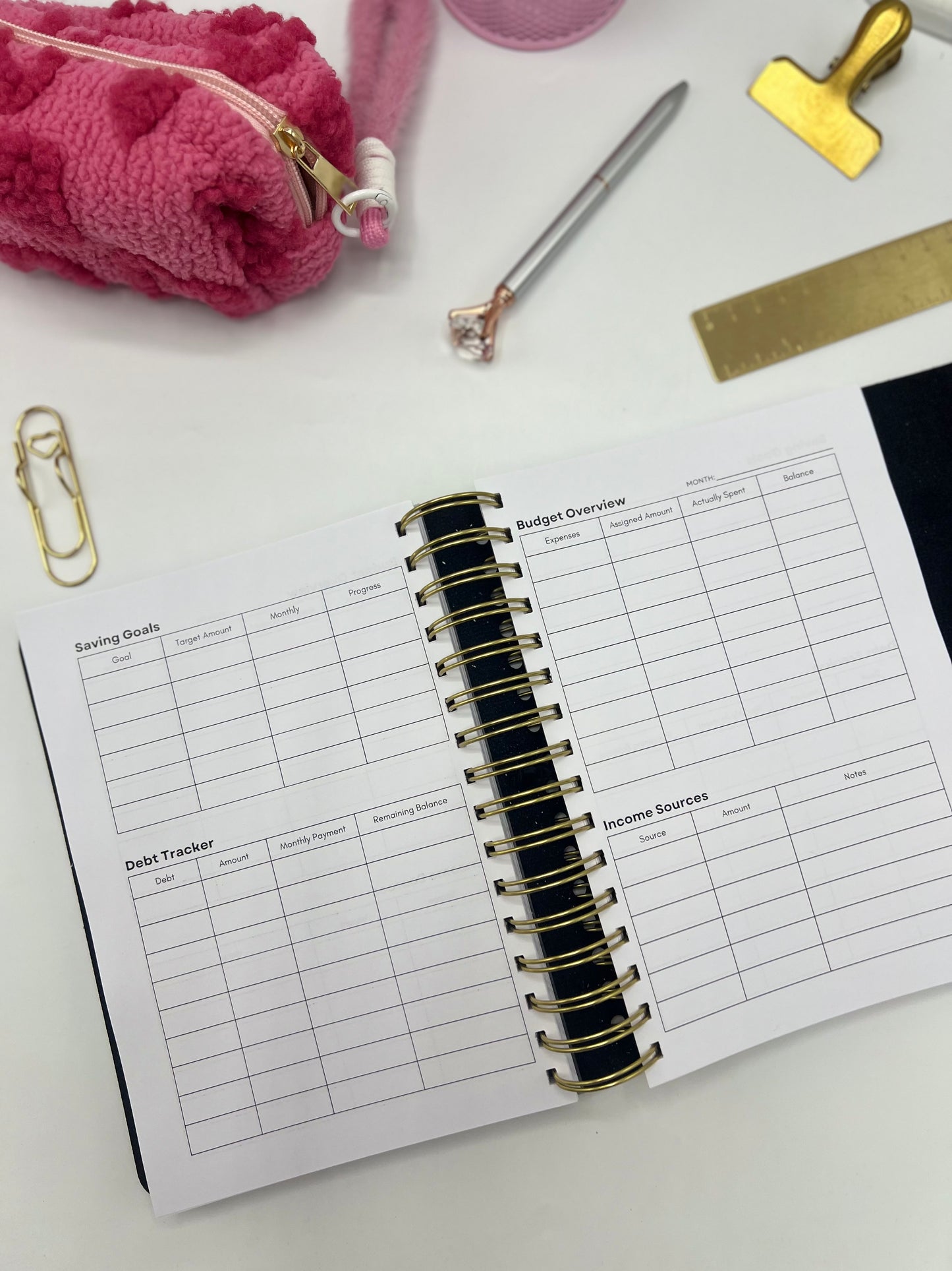 Navy - Leather University Planner