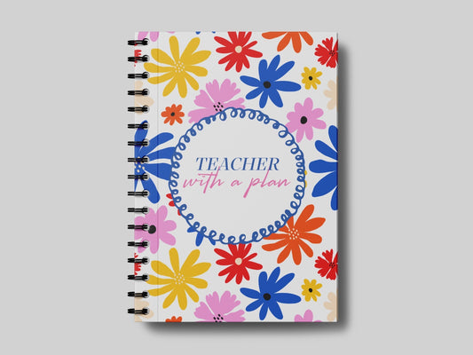 Teacher with a Plan White - Teacher Planner